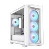 Obrázek ASUS case A23 PLUS TG ARGB, Mini Tower, průhledná bočnice, 4 x 120mm ARGB Fan, bílá