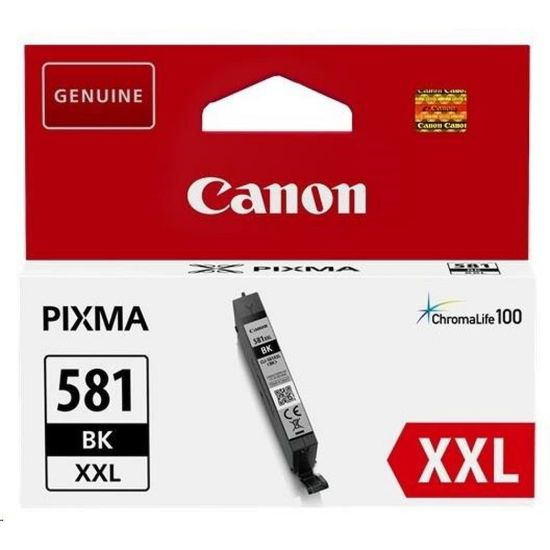Obrázek Canon CARTRIDGE CLI- 581 XXL černá pro PIXMA TS615x, TS625x, TS635x, TR7550, TS815x (6 360 str.)