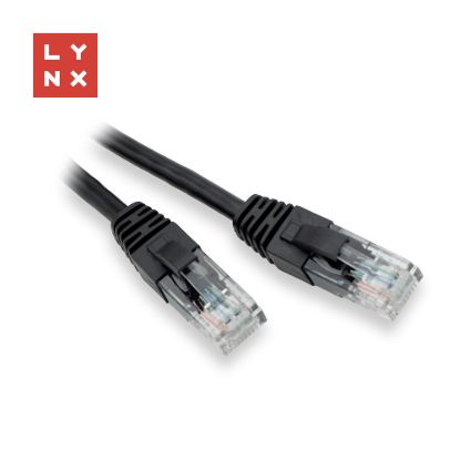 Obrázek LYNX UTP patch kabel Cat5e, PVC, CCA, 3m, černý