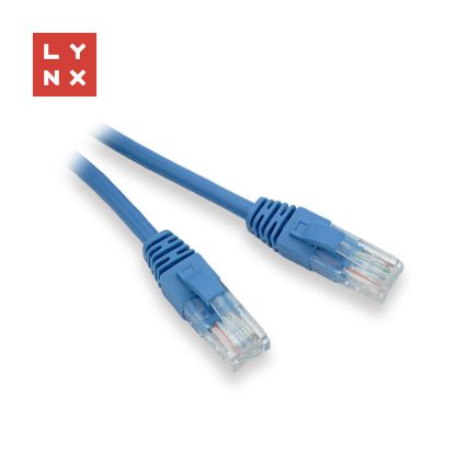 Obrázek LYNX UTP patch kabel Cat5e, PVC, CCA, 3m, modrý