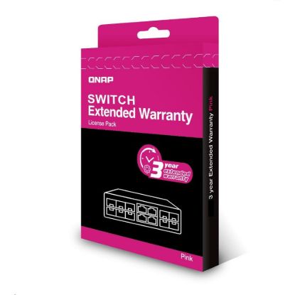 Obrázek QNAP LW- NW- PINK- 3Y- EI elektronická prodlužujicí záruka 3 roky