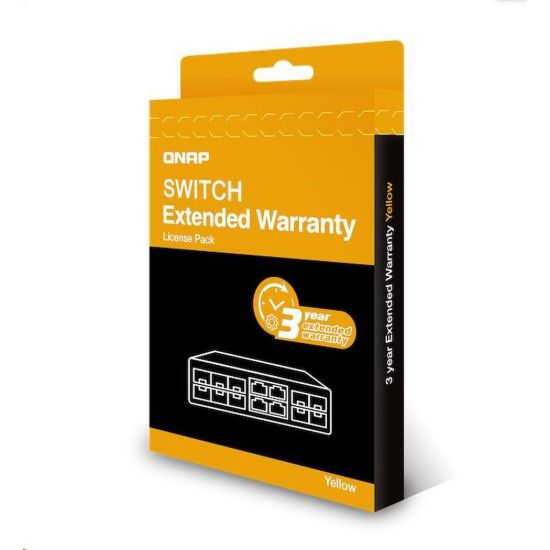 Obrázek QNAP LW- SWITCH- YELLOW- 3Y- EI elektronická prodlužujicí záruka 3 roky