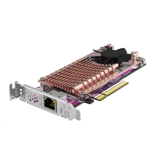 Obrázek QNAP QM2- 2P10G1 TB rozšiřující karta 1 x 10GbE, 2xM.2 NVMe 2280 PCIe Gen3 x 8 pro PC i NAS