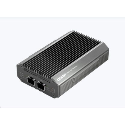 Obrázek QNAP QNA- UC10G2SF adaptér USB- C/ Thunderbolt 4 na 2x SFP+ (2xSFP+, 1xUSB- C4/ TB4, fanless)