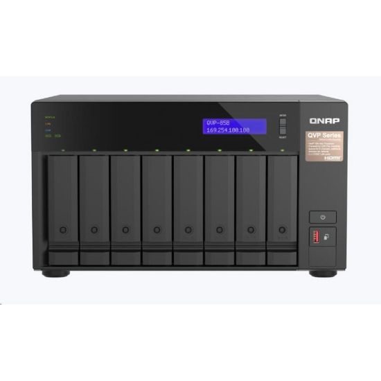 Obrázek QNAP QVP- 85B (6C/ i5/ 32 GBRAM/ 8xSATA/ 2xM.2/ 3xUSB3.2/ 1xHDMI/ 2 x 2, 5GbE/ 2xPCle)