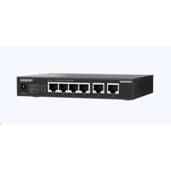 Obrázek QNAP switch QSW- 2104- 2T- R2 (4 x 2, 5GbE, 2 x 10GbE, fanless)