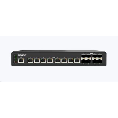 Obrázek QNAP switch QSW- IM3216- 8S8T (8xSFP+, 8 x 10GbE, IP20, fanless)