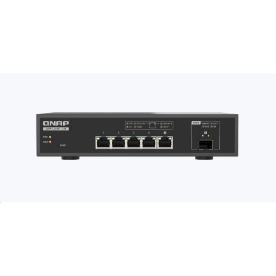 Obrázek QNAP switch QSW- L3205- 1C4T (4 x 10GbE, 1 x 10GbE/ SFP+combo, fanless)