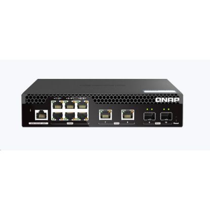 Obrázek QNAP switch QSW- M2106R- 2S2T (2xSFP+, 2 x 10GbE, 6 x 2, 5GbE)