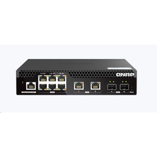 Obrázek QNAP switch QSW- M2106R- 2S2T (2xSFP+, 2 x 10GbE, 6 x 2, 5GbE)