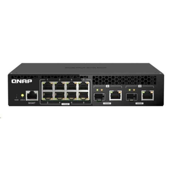 Obrázek QNAP switch QSW- M2108R- 2C (8 x 2, 5GbE, 2 x 10GbE/ SFP+combo)