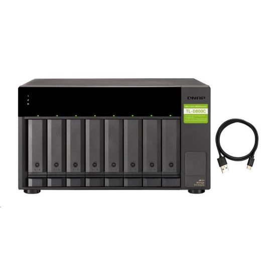 Obrázek QNAP TL- D800C rozšiřující jednotka QNAP NAS (8xSATA, USB- C 3.2 Gen2)