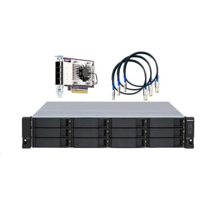 Obrázek QNAP TL- R1200S- RP rozšiřující jednotka QNAP NAS s QXP- 1600eS (12xSATA, 3xSFF- 8088, RP)