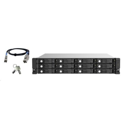 Obrázek QNAP TL- R1220Sep- RP rozšiřující jednotka QNAP NAS (12xSAS/ SATA, 4xSFF- 8644, RP)