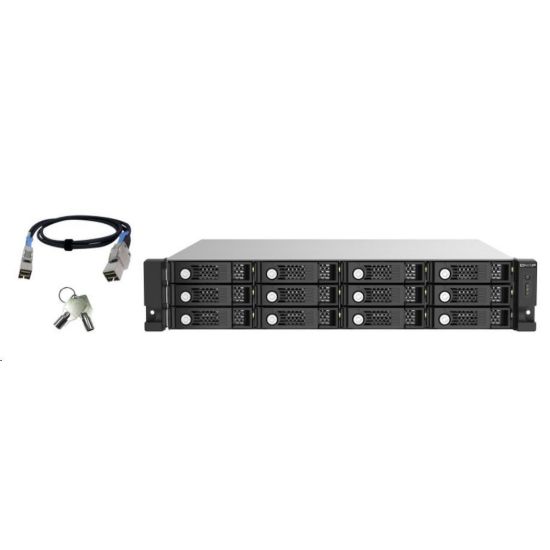 Obrázek QNAP TL- R1220Sep- RP rozšiřující jednotka QNAP NAS (12xSAS/ SATA, 4xSFF- 8644, RP)