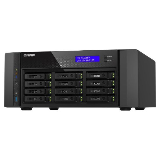 Obrázek QNAP TS- h1290FX- 7302P- 128G (16C/ EPYC7302P/ 3, 3GHz/ 128 GBRAM/ 12xU.2/ 2 x 2, 5GbE/ 2xSFP28/ 3xUSB3.2/ 4xPCIe)