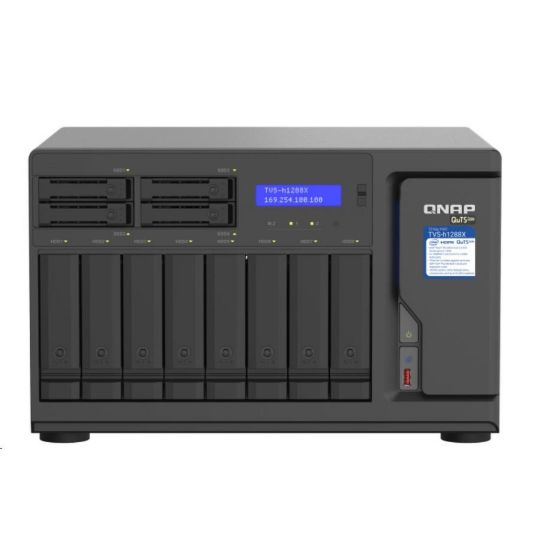 Obrázek QNAP TVS- h1288X- W1250- 16G (6C/ XeonW- 1250/ 4, 7GHz/ 16 GBRAM/ 12xSATA/ 2xM.2/ 4 x 2, 5GbE/ 2 x 10GbE/ 5xUSB…