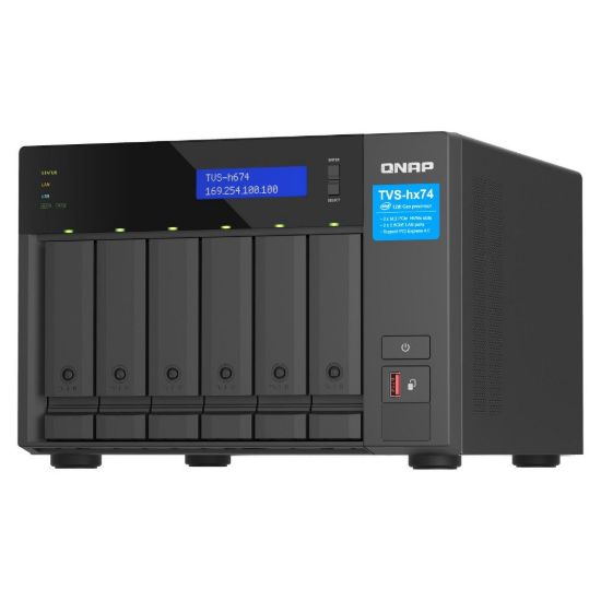 Obrázek QNAP TVS- h674- i5- 32G (6C/ i5- 12400/ 4, 4GHz/ 32 GBRAM/ 6xSATA/ 2 x 2, 5GbE/ 2xM.2/ 3xUSB3.2/ 1xHDMI/ 2xPCIe)