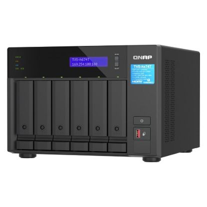 Obrázek QNAP TVS- h674T- i5- 32G (6C/ i5- 12400/ 4, 4GHz/ 32 GBRAM/ 6xSATA/ 2 x 2, 5GbE/ 2xM.2/ 3xUSB3.2/ 1xHDMI/ 2xTB/ 2xPCIe)