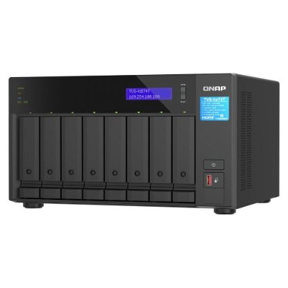 Obrázek QNAP TVS- h874T- i9- 64G (16C/ i9/ 64 GBRAM/ 8xSATA/ 2xM.2/ 2 x 2, 5GbE/ 2xTB/ 3xUSB3.2/ 1xHDMI/ 2xPCIe)