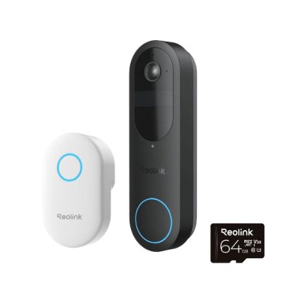 Obrázek REOLINK bezpečnostní video zvonek D340B + Chime + 64 GB microSD