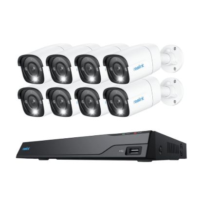 Obrázek REOLINK bezpečnostní kamerový set NVS16- 12MB8, RLK16- 1200B8, 12MP, 8x Kamera, 4 TB