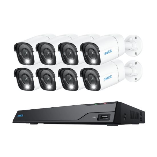 Obrázek REOLINK bezpečnostní kamerový set NVS16- 12MB8, RLK16- 1200B8, 12MP, 8x Kamera, 4 TB