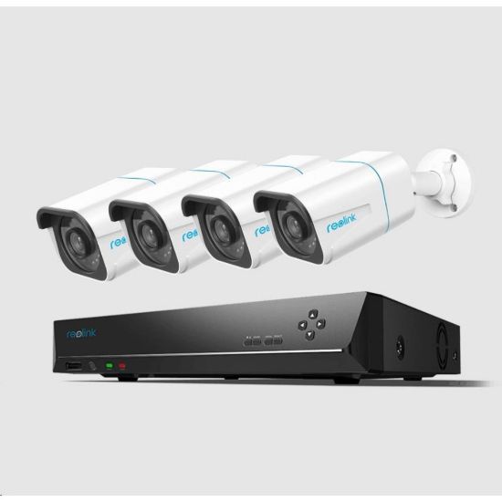 Obrázek REOLINK bezpečnostní kamerový set NVS8- 8MB4, RLK8- 800B4, 4x Kamera, 8MP, 2 TB