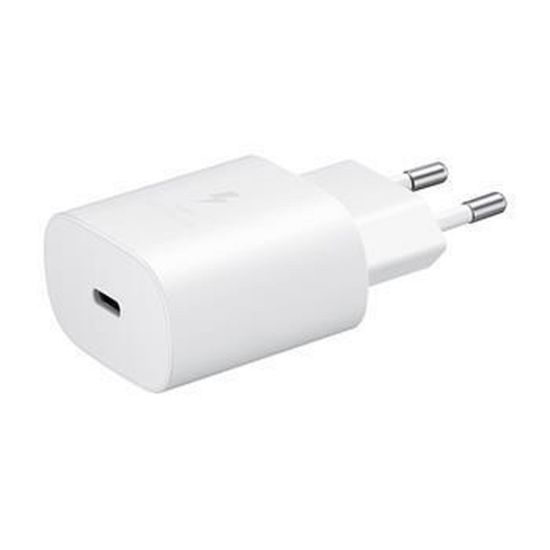 Obrázek Samsung cestovní nabíječka EP- TA800EWE, PD, Fast charging, USB- C, 25 W, bílá, (bulk)