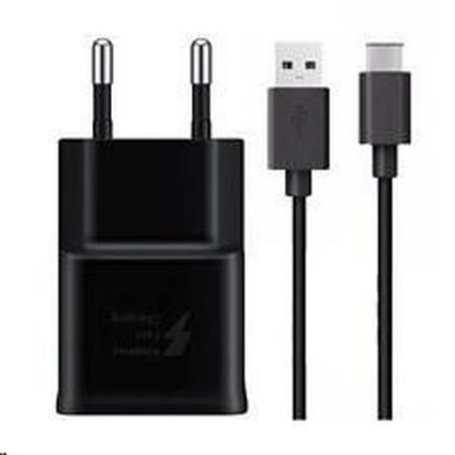 Obrázek Samsung síťová nabíječka EP- TA200EBE + EP- DG970BBE, USB- C, 15 W, černá - bulk