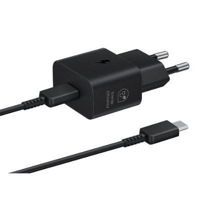 Obrázek Samsung síťová nabíječka EP- T2510XBE + kabel USB- C, 25 W, černá