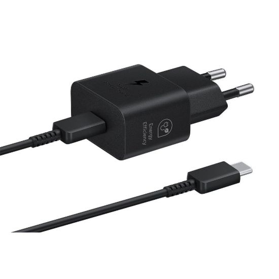 Obrázek Samsung síťová nabíječka EP- T2510XBE + kabel USB- C, 25 W, černá