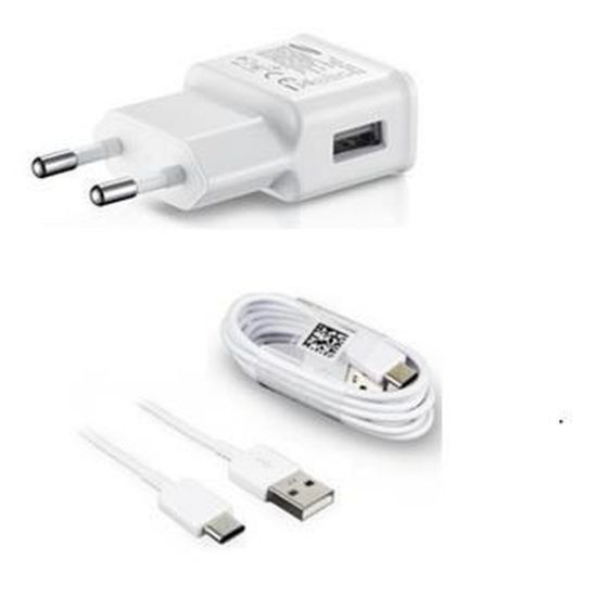 Obrázek Samsung síťová nabíječka EP- TA200EWE + EP- DG970BWE, USB- C, 15 W, bílá - bulk