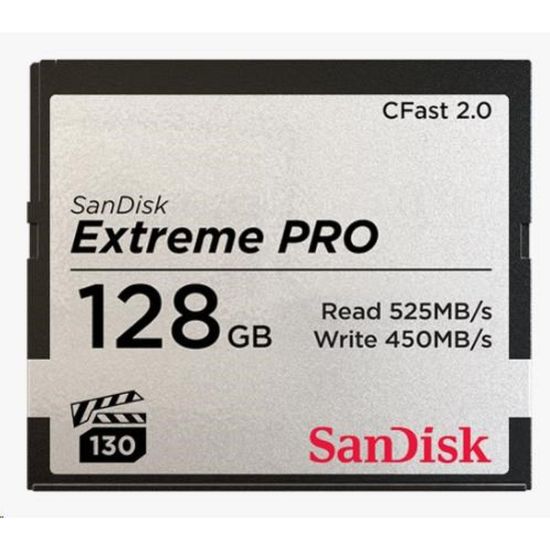 Obrázek SanDisk CFAST 2.0 128 GB Extreme Pro (525 MB/ s VPG130)