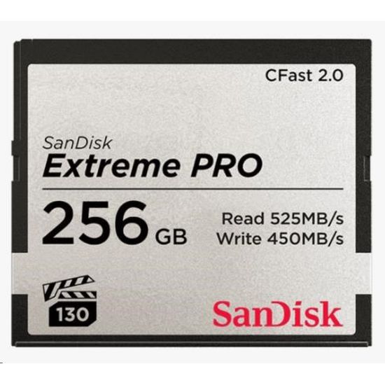 Obrázek SanDisk CFAST 2.0 256 GB Extreme Pro (525 MB/ s VPG130)