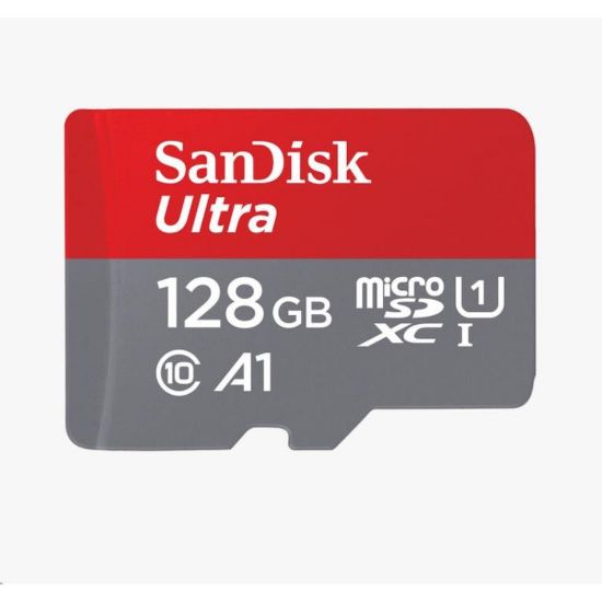 Obrázek SanDisk MicroSDXC karta 128 GB Ultra (100MB/ s, Class 10, Android) + adaptér