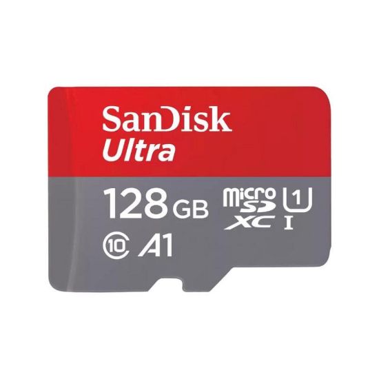Obrázek SanDisk MicroSDXC karta 128 GB Ultra (140MB/ s, A1 Class 10 UHS- I ) + adaptér