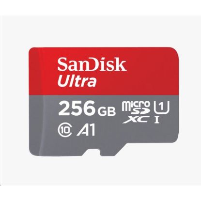 Obrázek SanDisk MicroSDXC karta 256 GB Ultra (100MB/ s, Class 10, Android) + adaptér