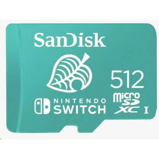 Obrázek SanDisk MicroSDXC karta 512 GB for Nintendo Switch (R: 100/ W: 90 MB/ s, UHS- I, V30, U3, C10, A1) licensed Product…