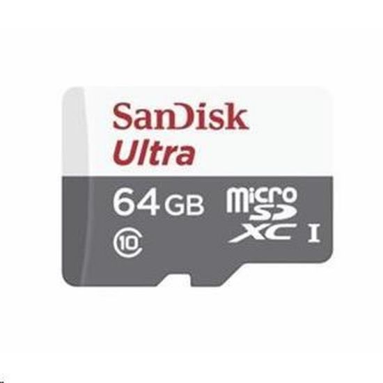 Obrázek Sandisk MicroSDXC karta 64 GB Ultra (80MB/ s, Class 10 UHS- I, Android)