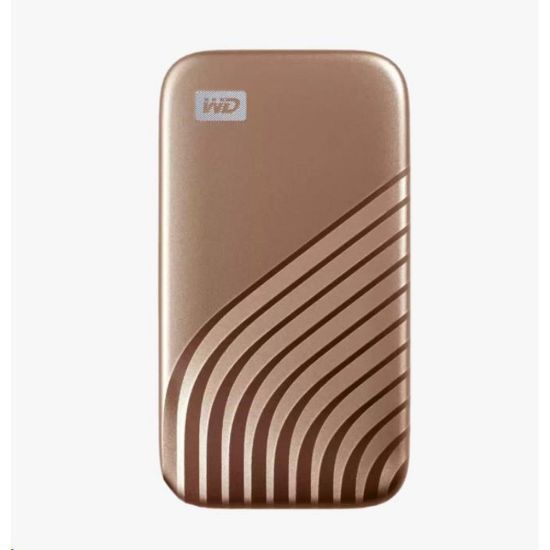 Obrázek SanDisk WD My Passport SSD externí 2 TB , USB- C 3.2 , 1050/ 1000MB/ s R/ W PC & Mac , GOLD