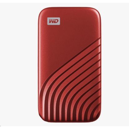 Obrázek SanDisk WD My Passport SSD externí 2 TB , USB- C 3.2 , 1050/ 1000MB/ s R/ W PC & Mac , Red