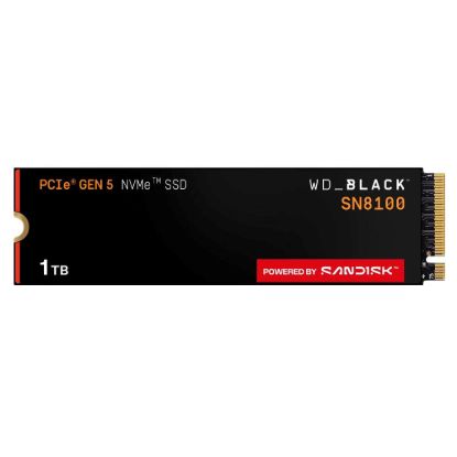 Obrázek WD BLACK SSD NVMe 1 TB PCIe SN8100 Powered by SanDisk, Gen5, (R: 14900, W: 11000MB/ s)