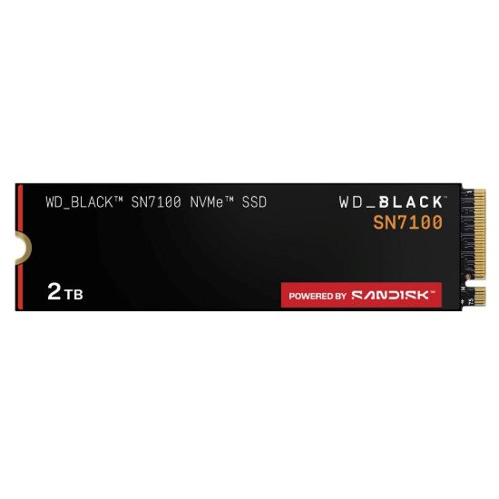 Obrázek WD BLACK SSD NVMe 2 TB PCIe SN7100 Powered by SanDisk, Gen4, (R: 7250, W: 6900MB/ s)