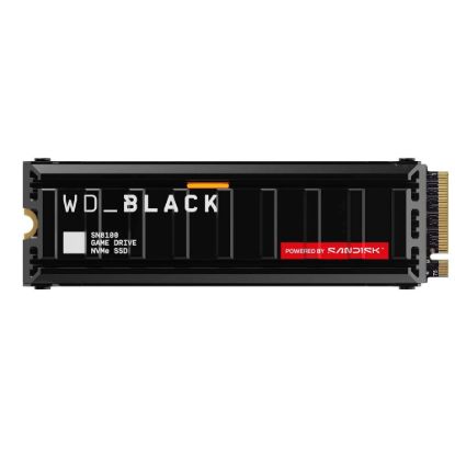 Obrázek WD BLACK SSD NVMe 2 TB PCIe SN8100 Powered by SanDisk, Gen5, (R: 14900, W: 14000MB/ s), Chladič