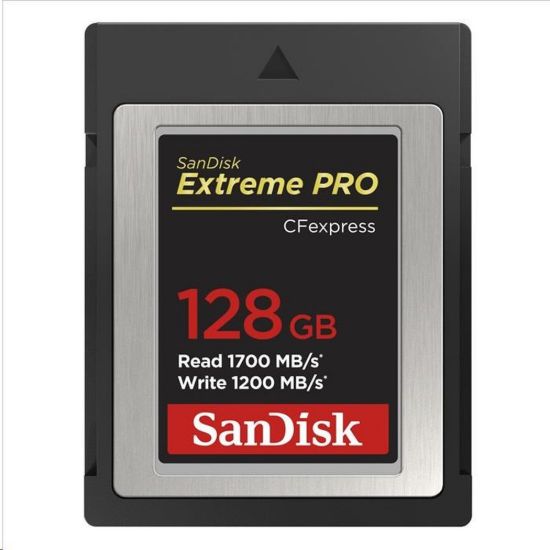 Obrázek SanDisk Extreme Pro CFexpress Card 128 GB, Type B, 1700MB/ s Read, 1200MB/ s Write