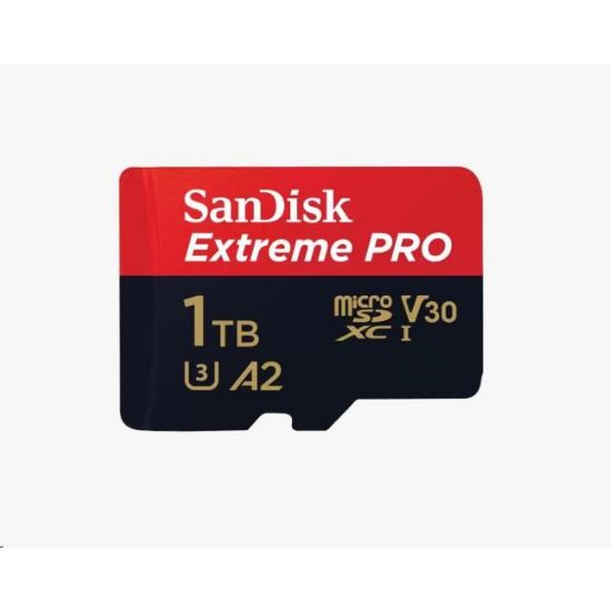 Obrázek SanDisk micro SDXC karta 1 TB Extreme PRO (200 MB/ s Class 10, UHS- I U3 V30) + adaptér