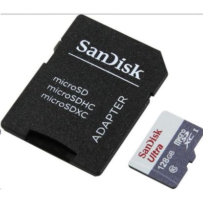 Obrázek SanDisk MicroSDXC karta 128 GB Ultra (80MB/ s, Class 10 - Tablet Packaging, Android) + adaptér