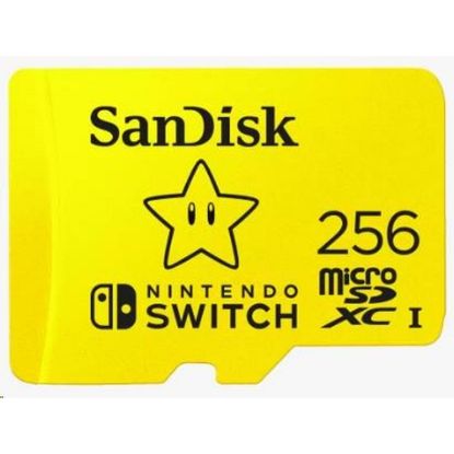 Obrázek SanDisk MicroSDXC karta 256 GB for Nintendo Switch (R: 100/ W: 90 MB/ s, UHS- I, V30, U3, C10, A1) licensed Product…