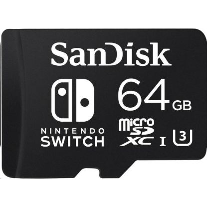 Obrázek SanDisk MIcroSDXC karta 64 GB for Nintendo Switch (R: 100/ W: 90 MB/ s, UHS- I, V30, U3, C10, A1) licensed Product